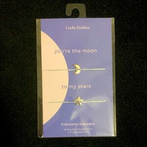 Lucky Feather You’re the Moon to My Stars Friendship Bracelets Gift New